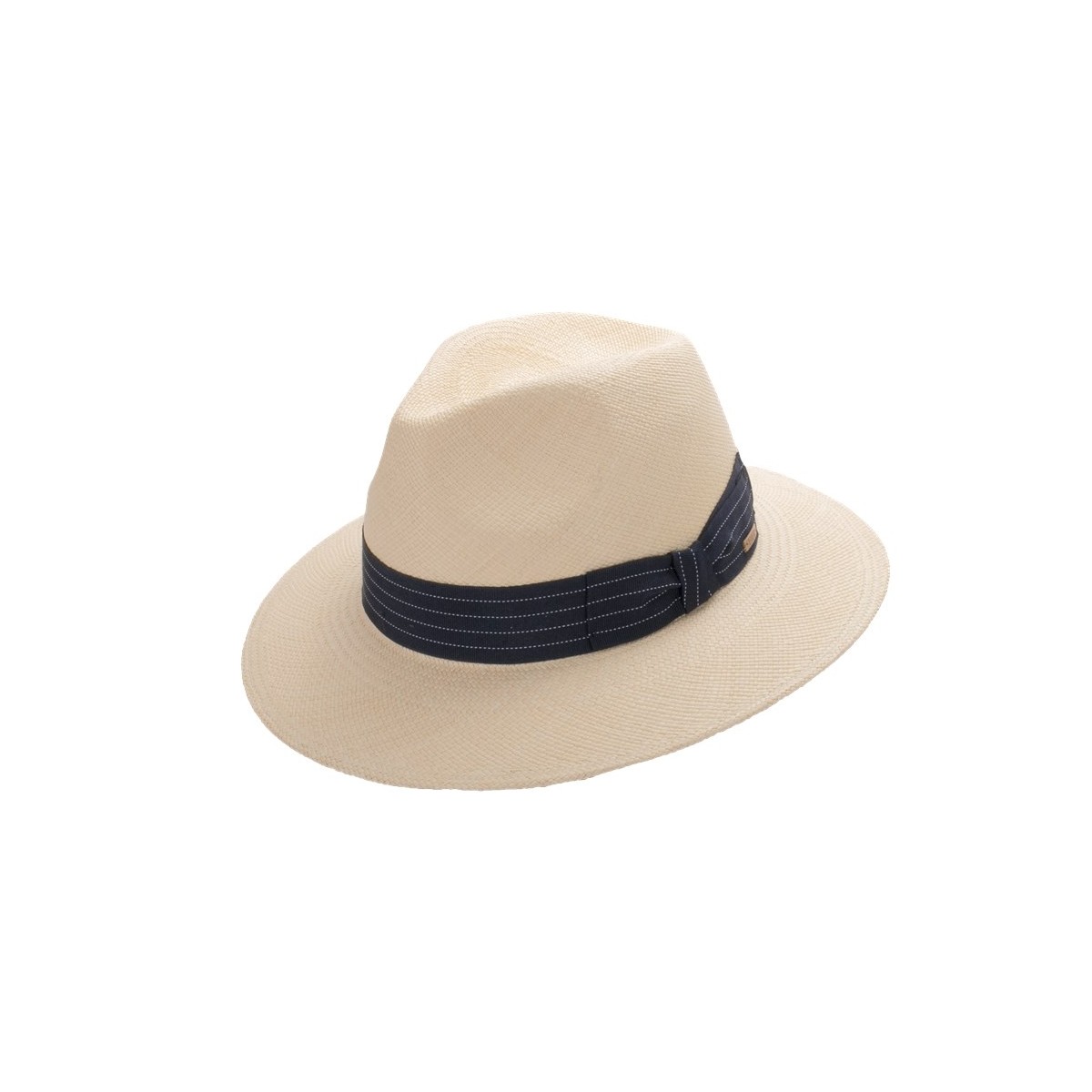 Andrik sombrero de hombre panamá color natural y cinta marina. Fernández y ROCHE