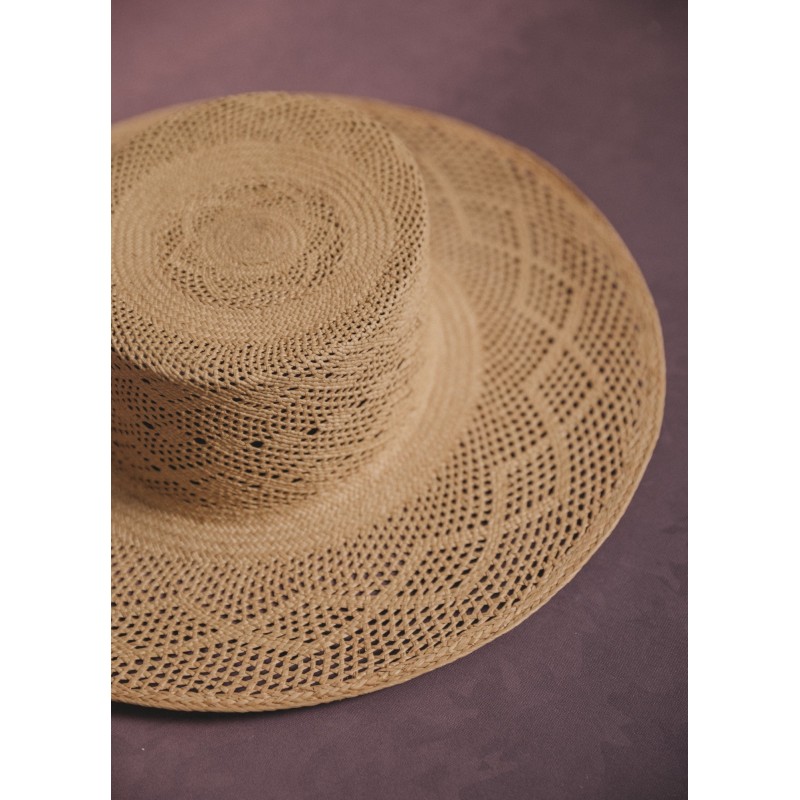 Natural straw guest hat | La Romana