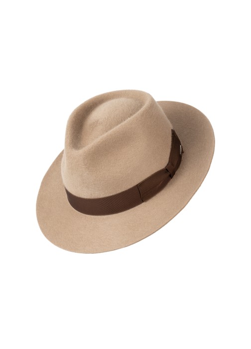 Classic hat in cashmere felt with grosgrain ribbon I Fernández y ROCHE