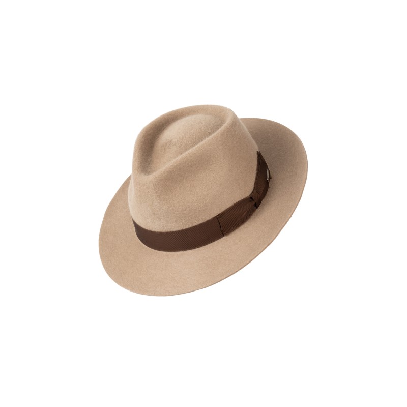 Classic hat in cashmere felt with grosgrain ribbon I Fernández y ROCHE