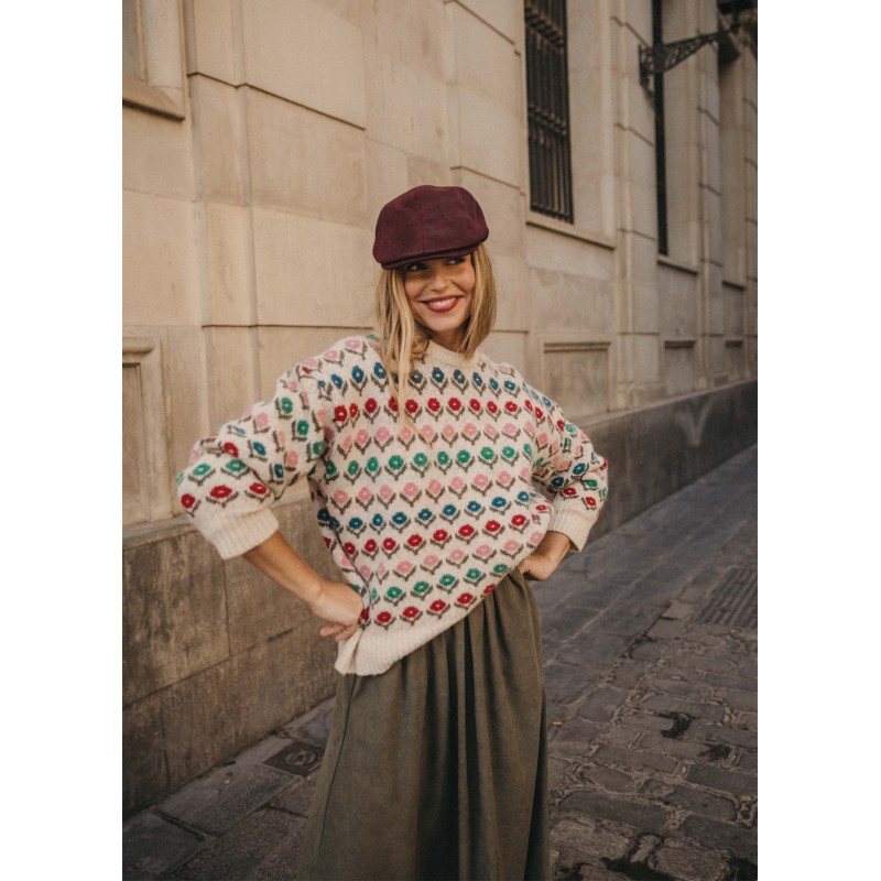 Flat cap | Men cap | Faux leather cap | Osuna pol | Fernández y ROCHE