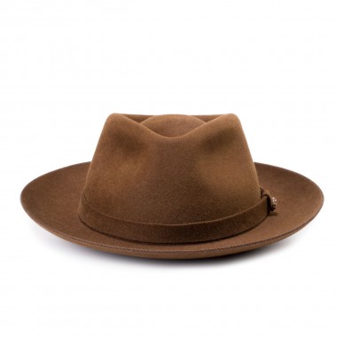Euston Maltese Brown Fedora Fedora Hat. Handmade Fernandez y Roche