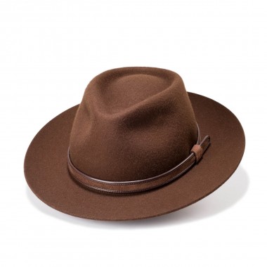 Dylan Brown Wool Felt Fedora Hat. Handmade in Spain. Fernández y Roche