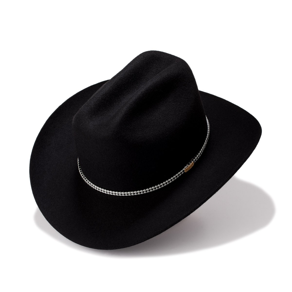sombrero lana merino ala western y copa tejana