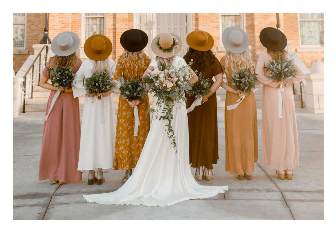 sombreros para bodas novia y amigas