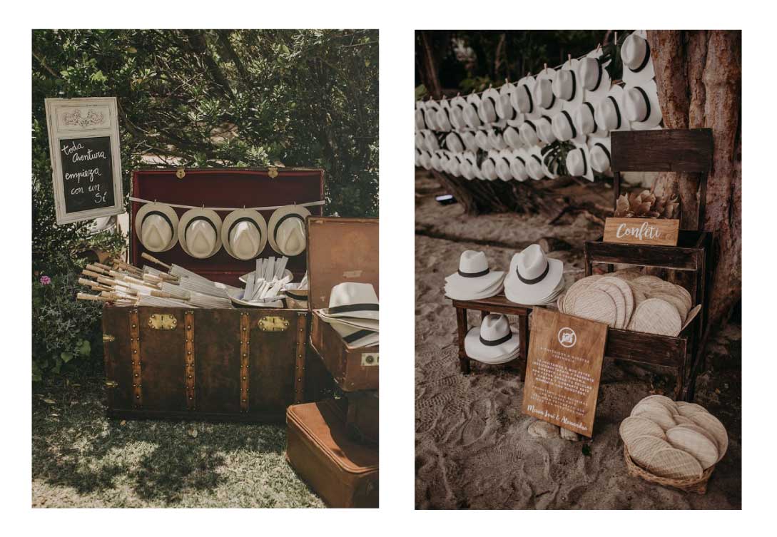 sombreros para bodas regalos
