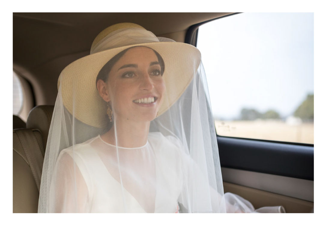 sombreros para bodas novia