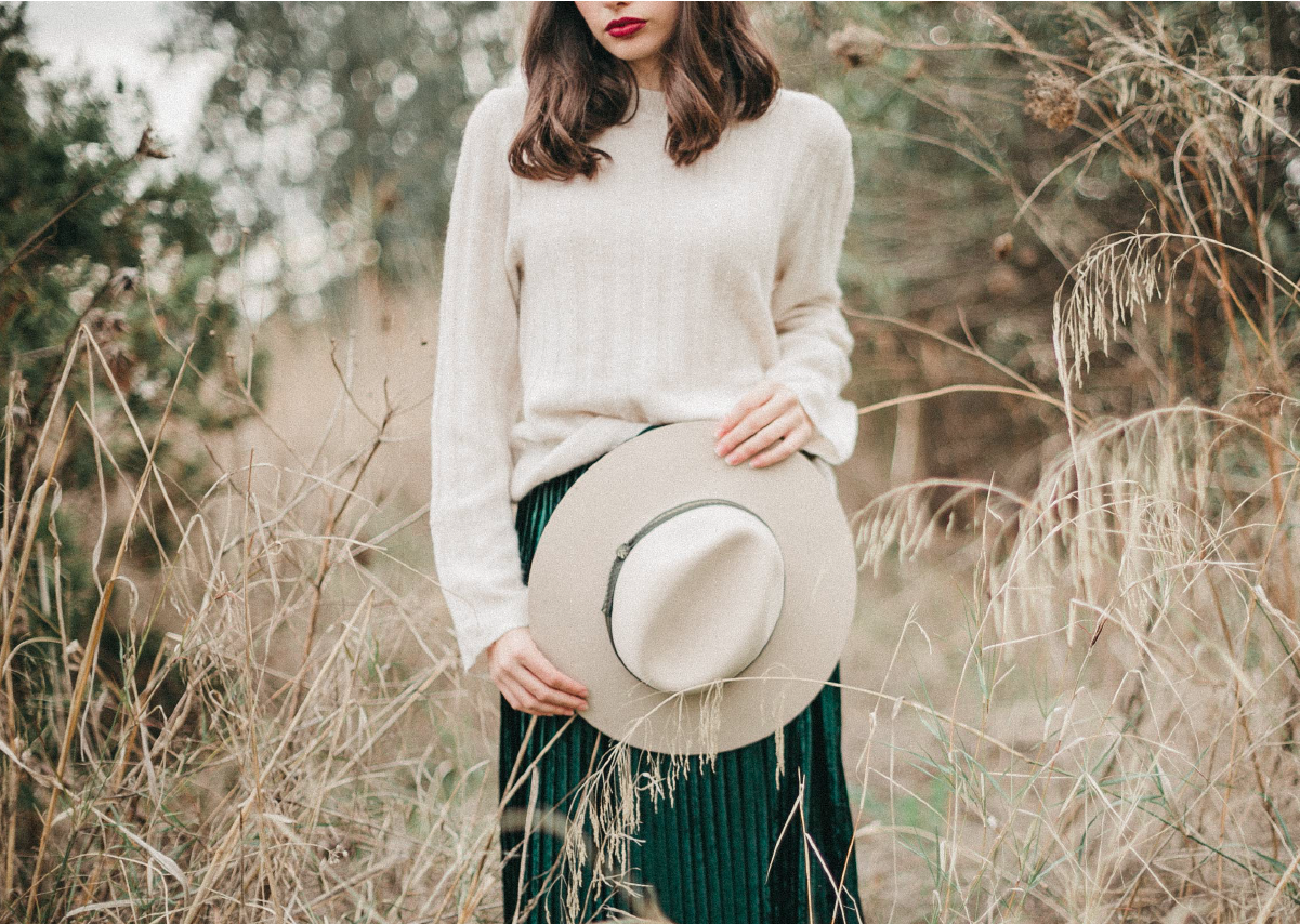 sombrero de fieltro forma